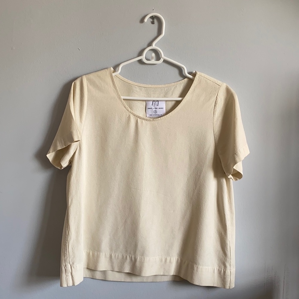 Jamie + The Jones “The Staple…” Tee in White